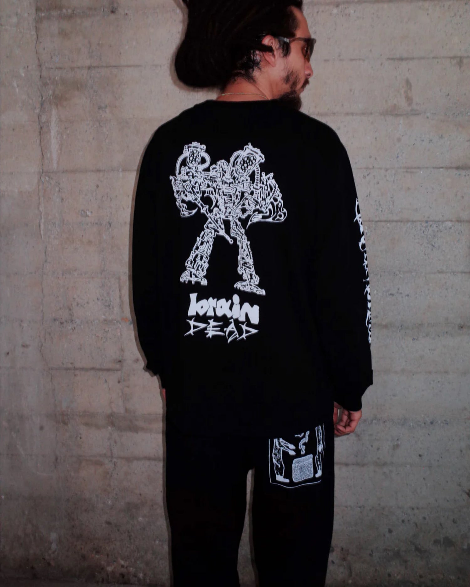 SKULL MECH LONG SLEEVE - BLACK 6