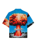 EXPLOSION SHORT SLEEVE BUTTON DOWN SHIRT - BLUE MULTI 7