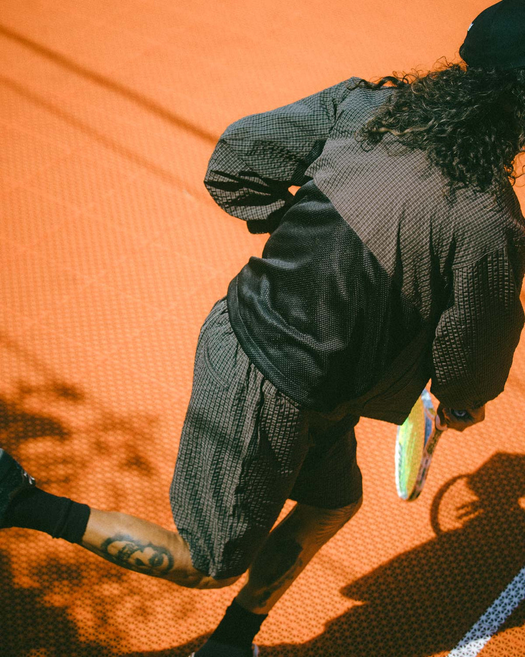 BRAIN DEAD EQUIPMENT TENNIS ZIP JACKET - BLACK 3