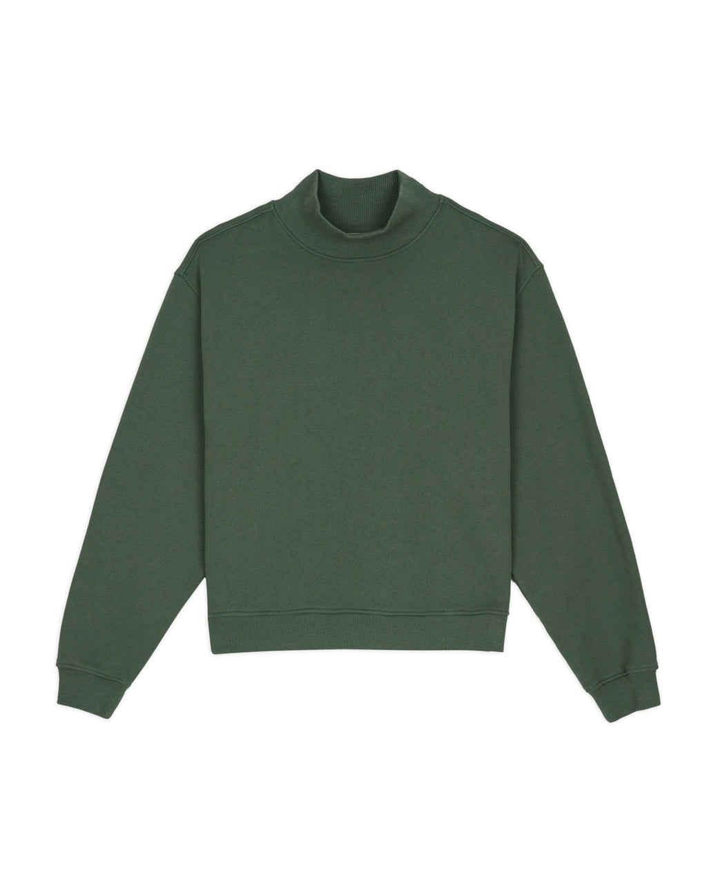 TURTLE NECK SWEATSHIRT - GREEN