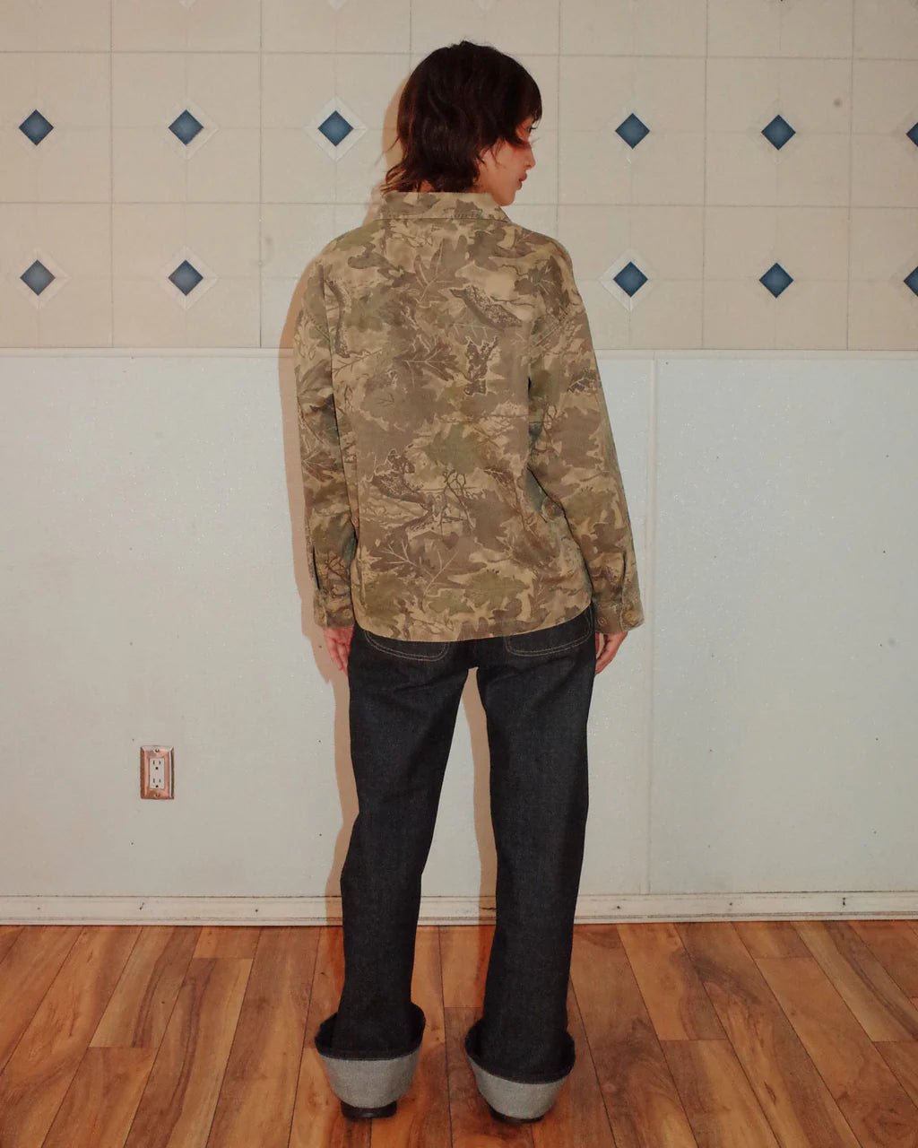 TWILL MILITARY SHIRT JACKET - LEAF CAMO 5