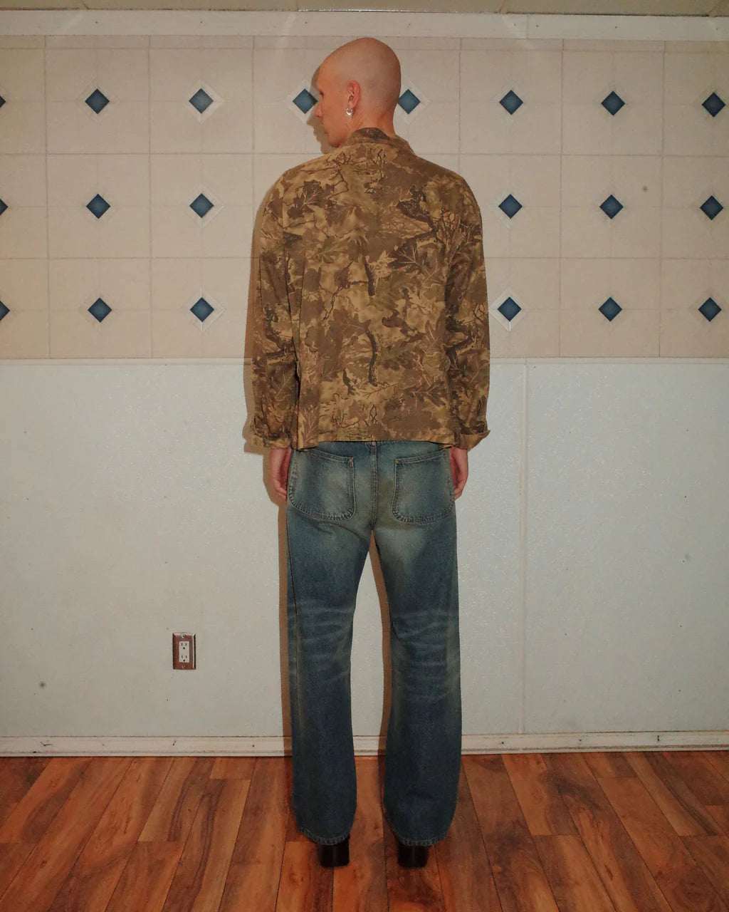 TWILL MILITARY SHIRT JACKET - LEAF CAMO 2