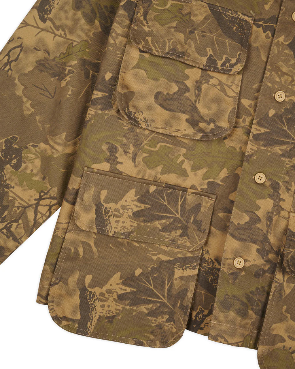 TWILL MILITARY SHIRT JACKET - LEAF CAMO 7