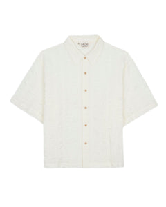 TWISTED PIPING SHIRT - NATURAL