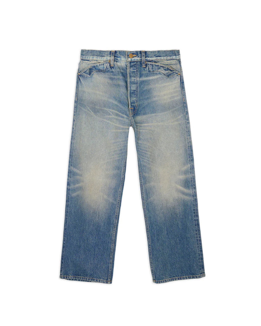 TYPE 00 15OZ SELVEDGE DENIM PANT - WASHED INDIGO