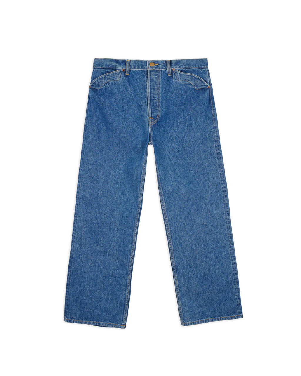 TYPE 00 15OZ SELVEDGE DENIM PANT - STONEWASH INDIGO