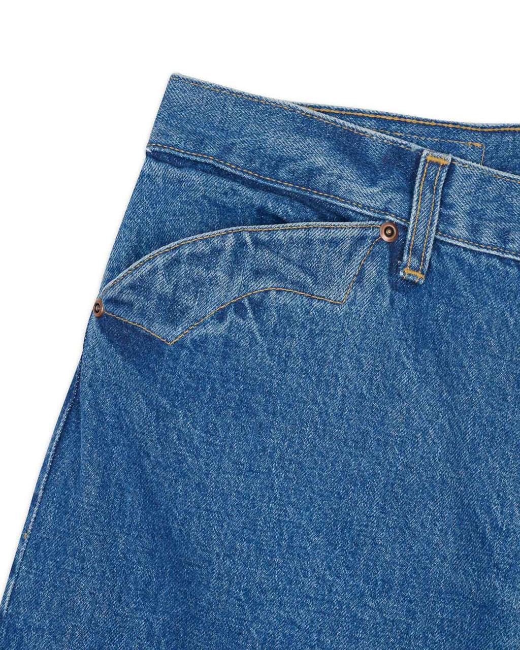 TYPE 00 15OZ SELVEDGE DENIM PANT - STONEWASH INDIGO 3