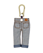 Type 00 Denim Keychain Charm - Hickory Stripe 2