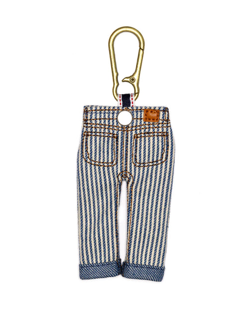 Type 00 Denim Keychain Charm - Hickory Stripe 2