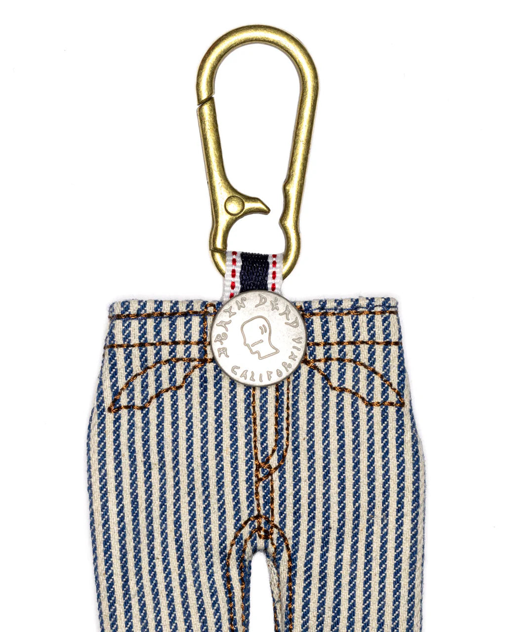 Type 00 Denim Keychain Charm - Hickory Stripe 4