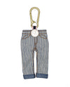 Type 00 Denim Keychain Charm - Hickory Stripe