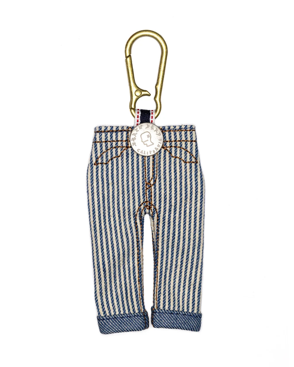 Type 00 Denim Keychain Charm - Hickory Stripe