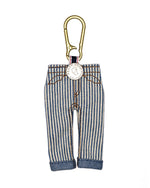 Type 00 Denim Keychain Charm - Hickory Stripe 1