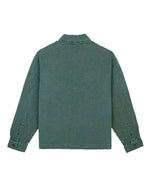 WAFFLE BUTTON FRONT SHIRT - SILVER PINE 2