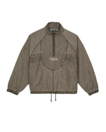 WASHED RIPSTOP EQUIPMENT HALF ZIP - BROWN 1