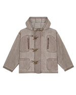 WASHED RIPSTOP TOGGLE JACKET - BROWN 1