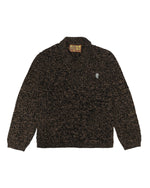 WAFFLE PULLOVER SWEATER - CHARCOAL 1