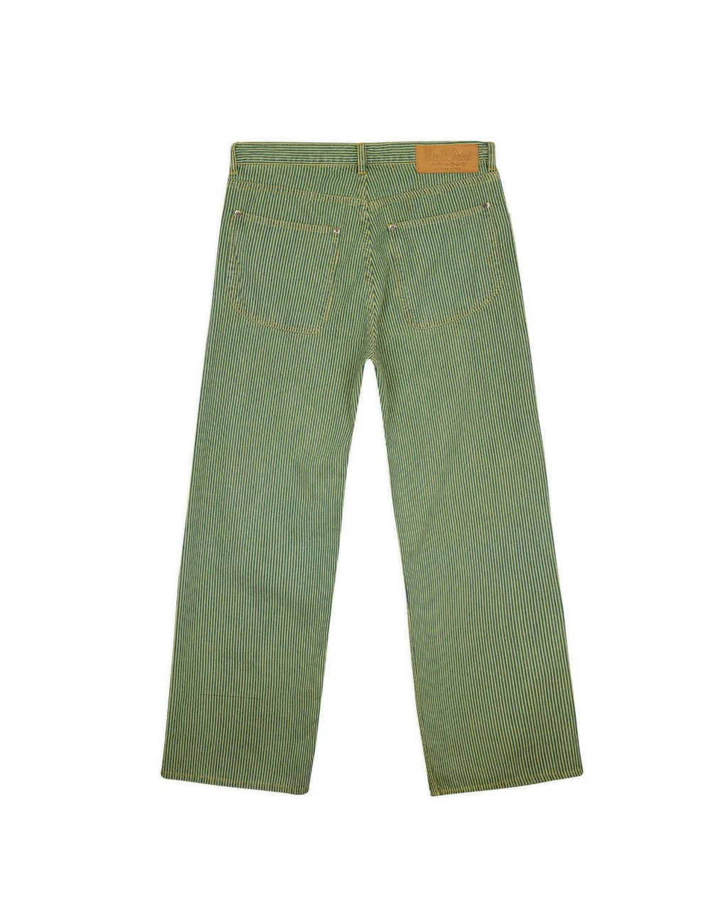 TYPE 00 HICKORY STRIPE DENIM PANT - GREEN 3