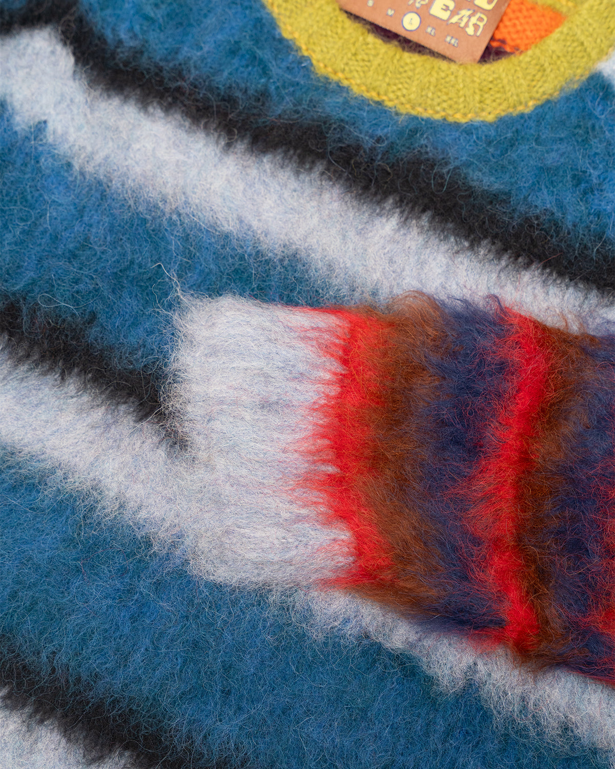 BLURRY LINES ALPACA CREWNECK SWEATER - MULTI 3